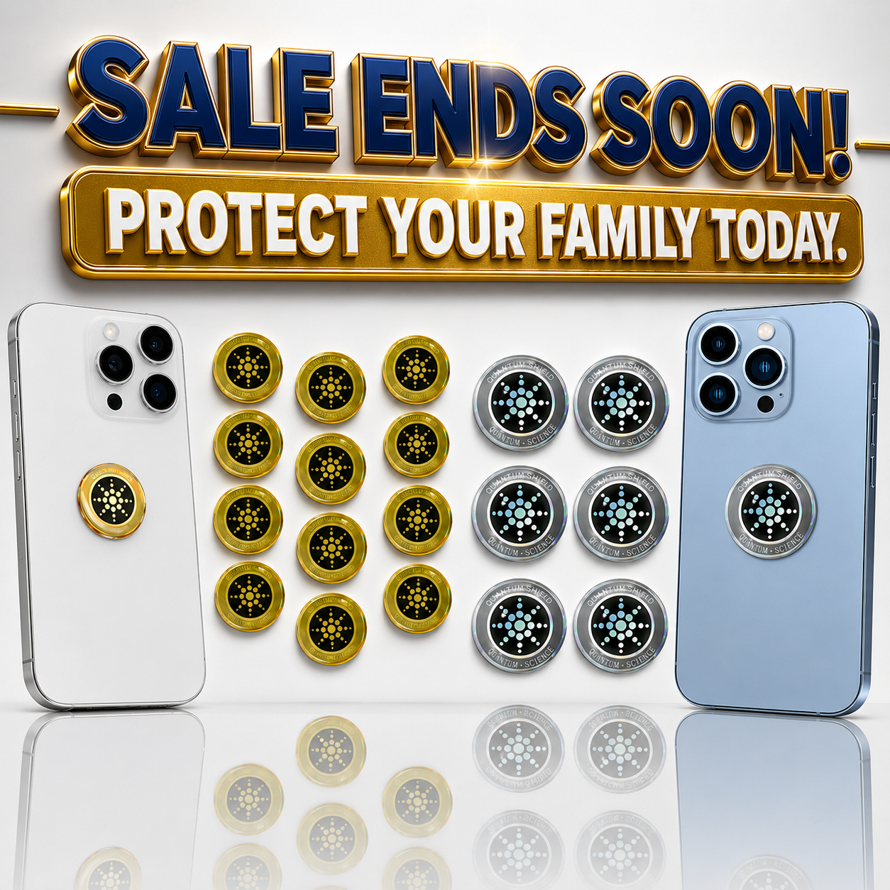 EMF/5G Signal Protection Sticker "Family Packs"